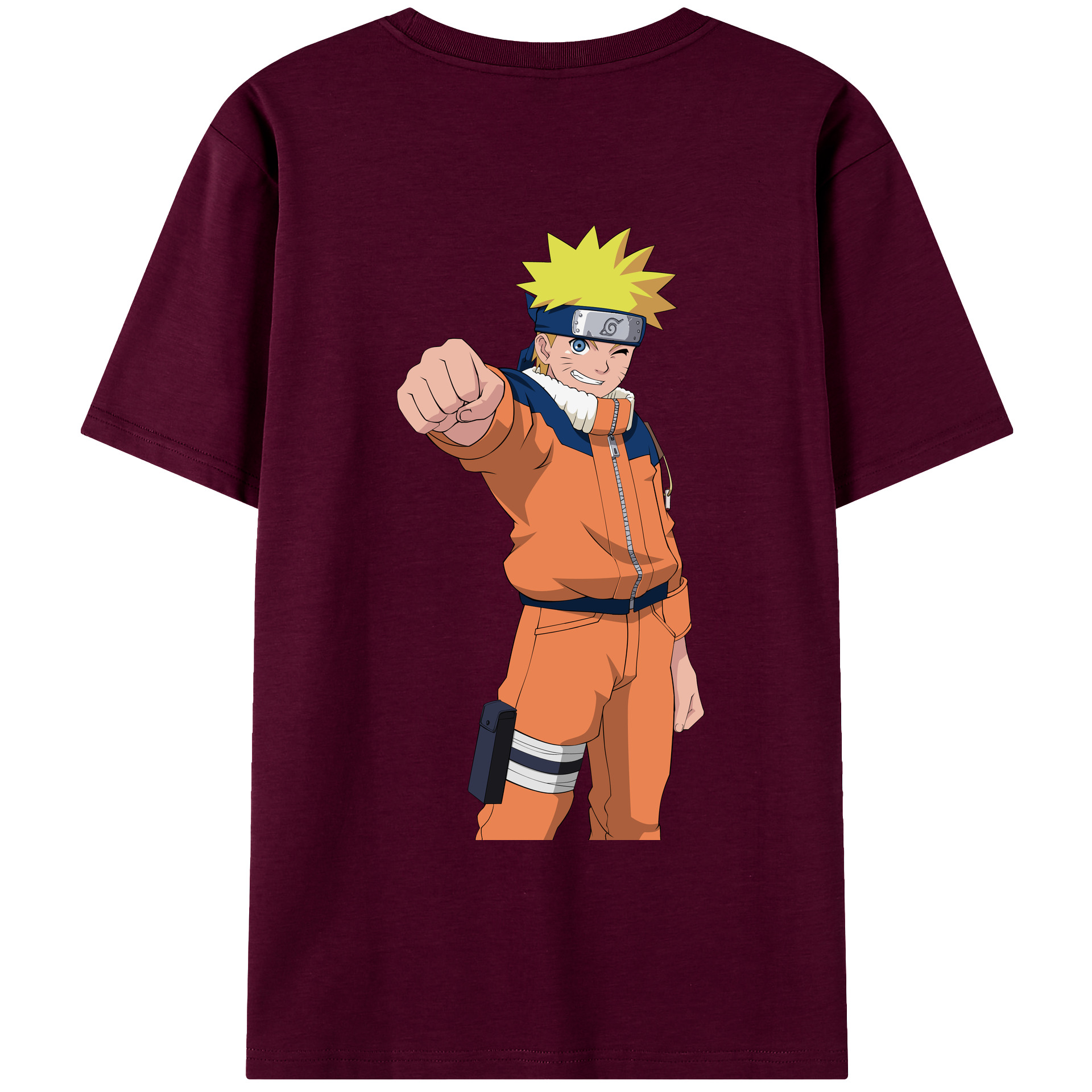 （画像用） NARUTO -ナルト- うずまき ナルト Uzumaki Naruto レディース半袖Tシャツ(バックプリント)